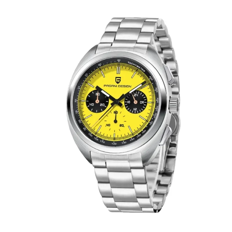 Pagani Design Chronograph Yellow Dial Men's Watch-  PD-1782